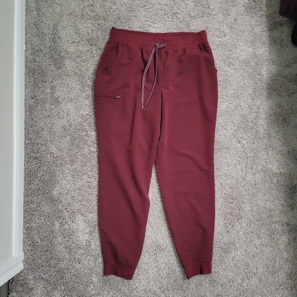 Jaanuu Wine Large Scrub Jogger Bottoms - Picture 1 of 5
